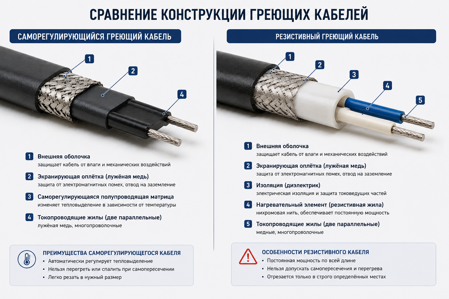 саморегулирующийся и резистивный греющий кабель для водостока саморегулирующийся и резистивный греющий кабель для водостока