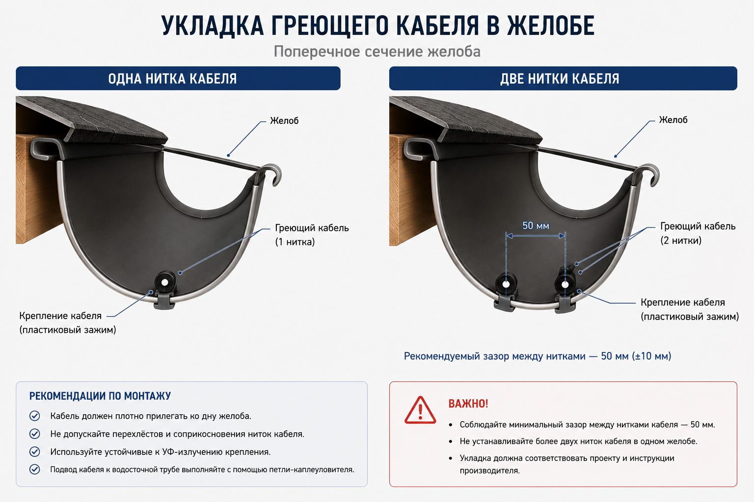 схема укладки греющего кабеля в желобе в две нитки схема укладки греющего кабеля в желобе в две нитки