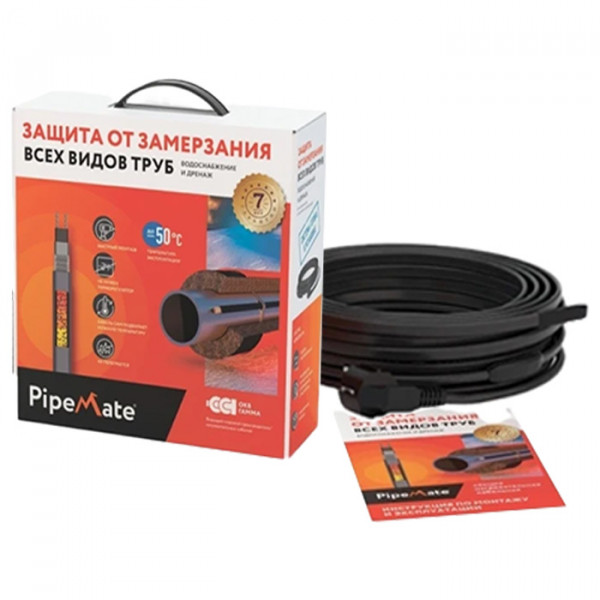 Секция нагревательная кабельная PipeMate 10Вт/м 16м