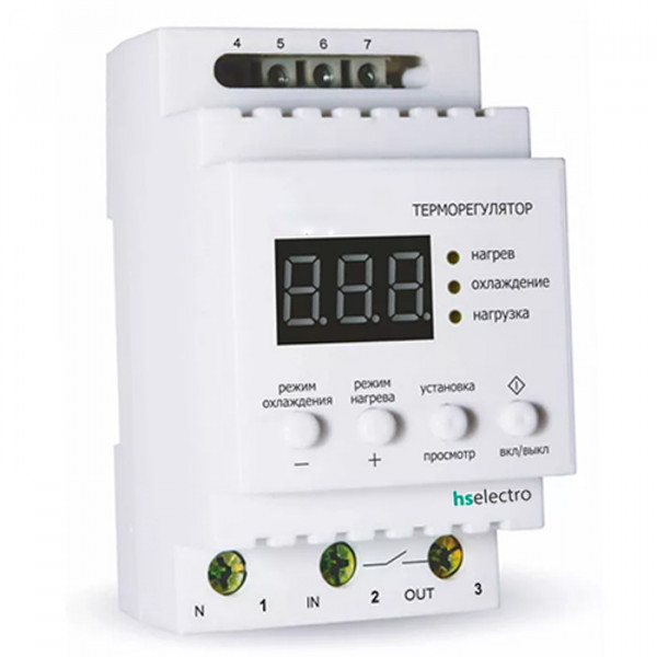 HS Electro ТР16У2, цифровой терморегулятор для систем обогрева